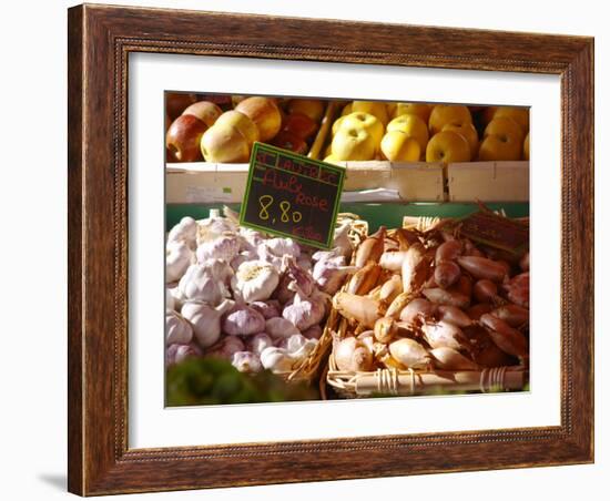 Market Stalls with Produce, Sanary, Var, Cote d'Azur, France-Per Karlsson-Framed Photographic Print