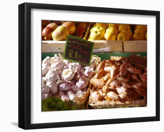 Market Stalls with Produce, Sanary, Var, Cote d'Azur, France-Per Karlsson-Framed Photographic Print