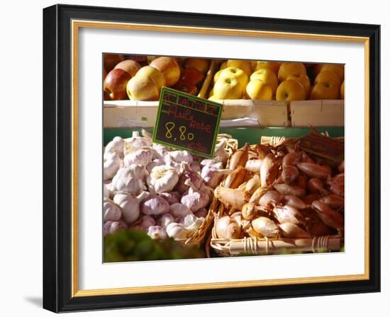 Market Stalls with Produce, Sanary, Var, Cote d'Azur, France-Per Karlsson-Framed Photographic Print