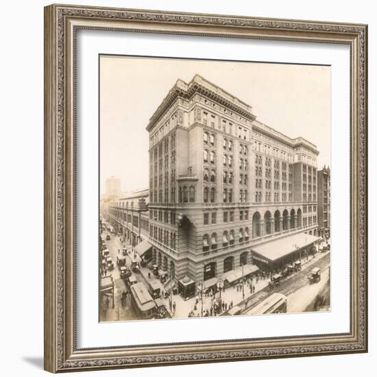 Market Street at 12th, 1912-William Herman Rau-Framed Photographic Print