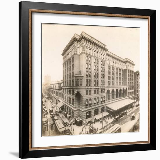 Market Street at 12th, 1912-William Herman Rau-Framed Photographic Print