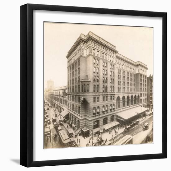 Market Street at 12th, 1912-William Herman Rau-Framed Photographic Print