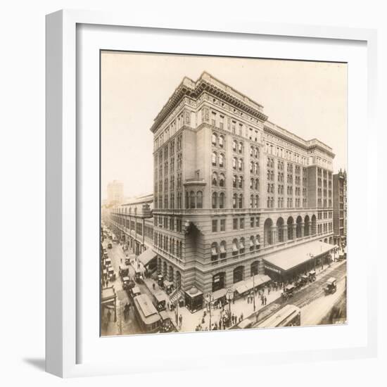 Market Street at 12th, 1912-William Herman Rau-Framed Photographic Print