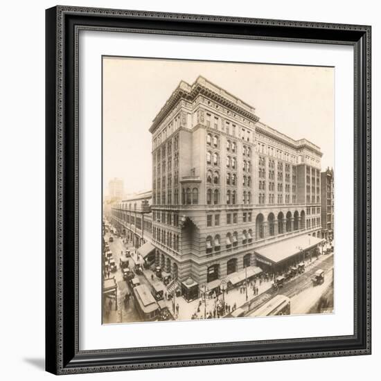 Market Street at 12th, 1912-William Herman Rau-Framed Photographic Print