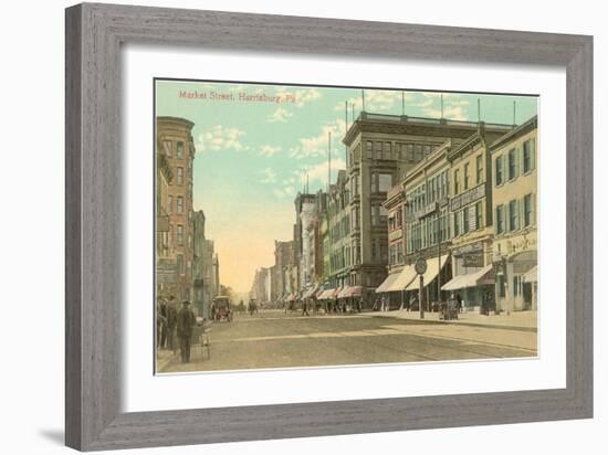 Market Street, Harrisburg, Pennsylvania-null-Framed Art Print