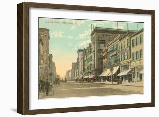 Market Street, Harrisburg, Pennsylvania-null-Framed Art Print