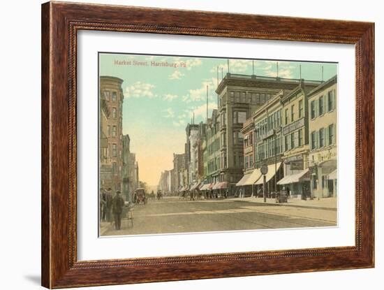 Market Street, Harrisburg, Pennsylvania-null-Framed Art Print