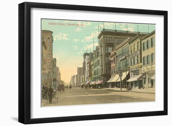 Market Street, Harrisburg, Pennsylvania-null-Framed Art Print