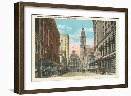 Market Street, Philadelphia, Pennsylvania-null-Framed Art Print