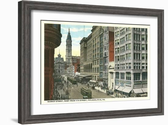 Market Street, Philadelphia, Pennsylvania-null-Framed Art Print