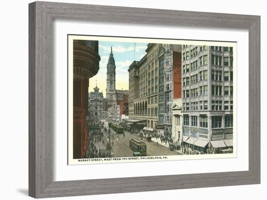 Market Street, Philadelphia, Pennsylvania-null-Framed Art Print