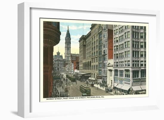 Market Street, Philadelphia, Pennsylvania-null-Framed Art Print