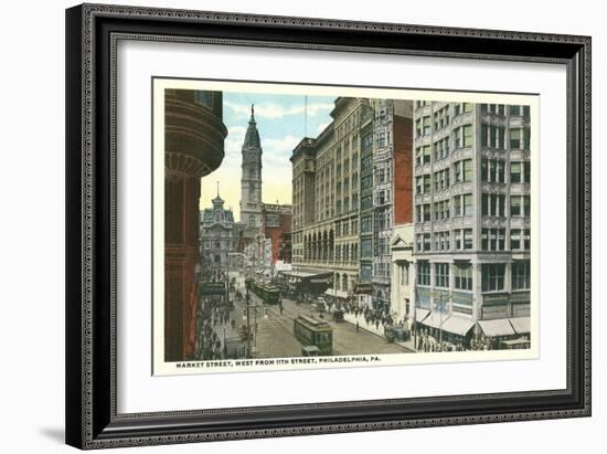 Market Street, Philadelphia, Pennsylvania-null-Framed Art Print