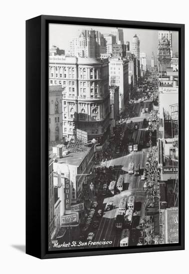 Market Street, San Francisco, California-null-Framed Stretched Canvas
