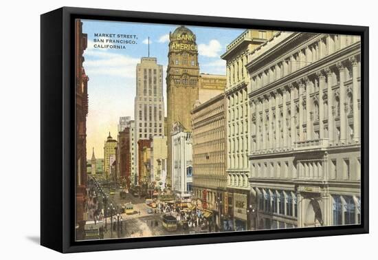 Market Street, San Francisco, California-null-Framed Stretched Canvas