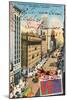 Market Street, San Francisco, Vintage Postcard Collage-Piddix-Mounted Art Print