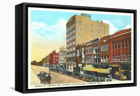 Market Street, Sandusky-null-Framed Stretched Canvas