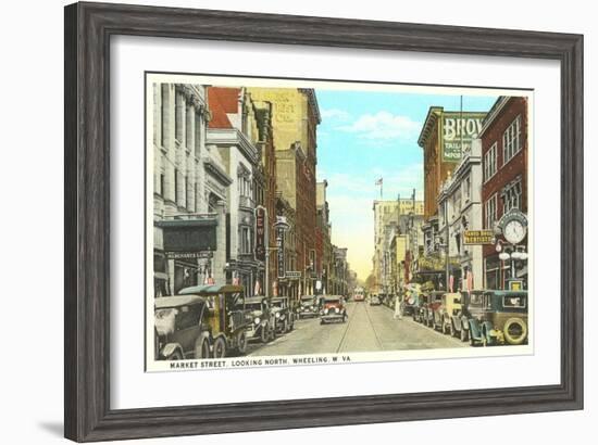 Market Street, Wheeling, West Virginia-null-Framed Art Print