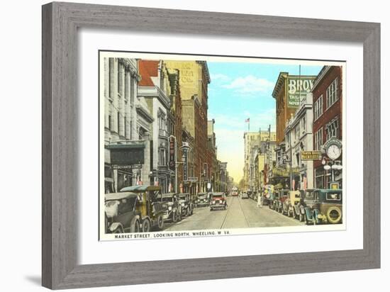 Market Street, Wheeling, West Virginia-null-Framed Art Print