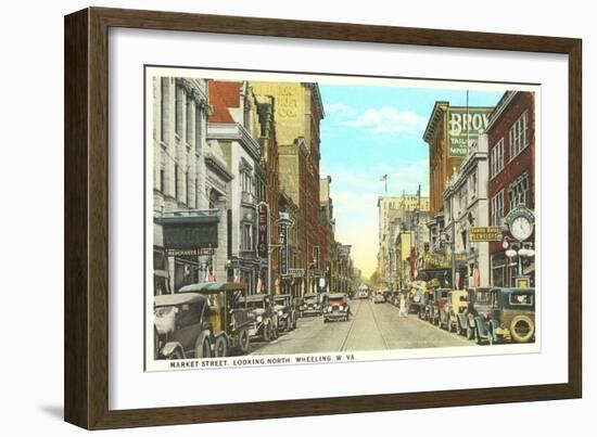 Market Street, Wheeling, West Virginia-null-Framed Art Print