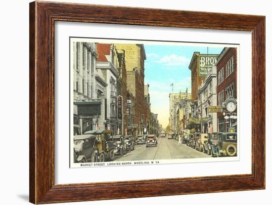 Market Street, Wheeling, West Virginia-null-Framed Art Print