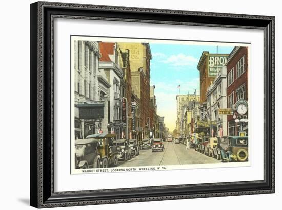 Market Street, Wheeling, West Virginia-null-Framed Art Print