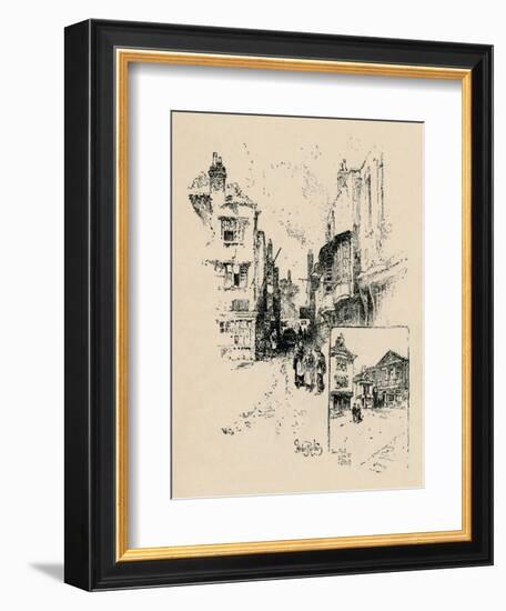 'Market Street, Windsor', 1895-Unknown-Framed Giclee Print