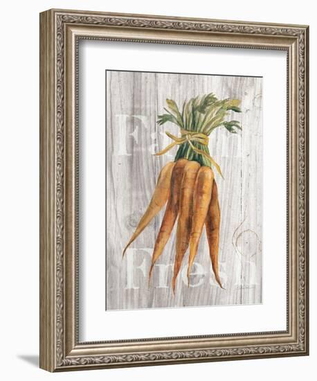 Market Vegetables I on Wood-Silvia Vassileva-Framed Art Print