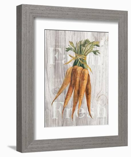 Market Vegetables I on Wood-Silvia Vassileva-Framed Art Print