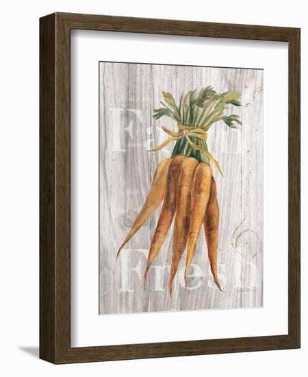 Market Vegetables I on Wood-Silvia Vassileva-Framed Art Print