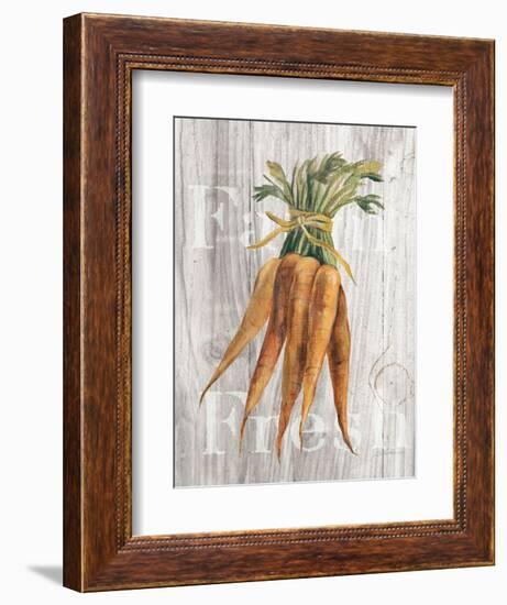 Market Vegetables I on Wood-Silvia Vassileva-Framed Art Print