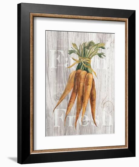 Market Vegetables I on Wood-Silvia Vassileva-Framed Art Print