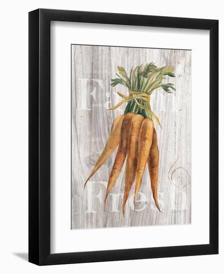 Market Vegetables I on Wood-Silvia Vassileva-Framed Art Print