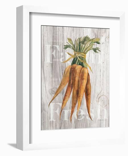 Market Vegetables I on Wood-Silvia Vassileva-Framed Art Print