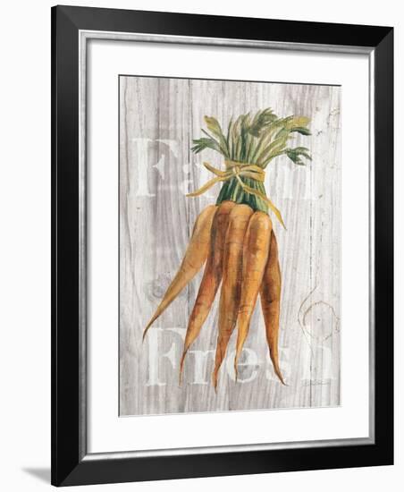 Market Vegetables I on Wood-Silvia Vassileva-Framed Art Print
