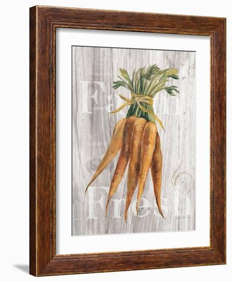 Market Vegetables I on Wood-Silvia Vassileva-Framed Art Print