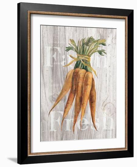 Market Vegetables I on Wood-Silvia Vassileva-Framed Art Print