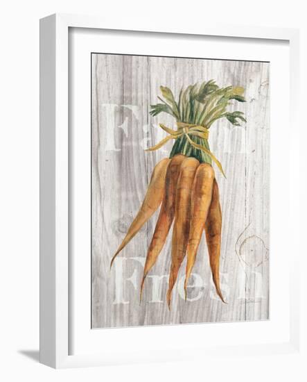 Market Vegetables I on Wood-Silvia Vassileva-Framed Art Print