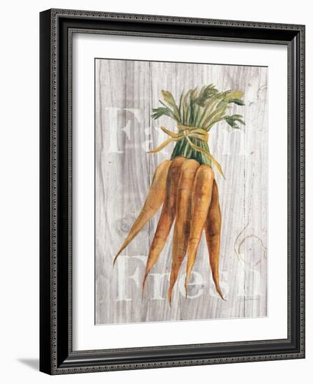 Market Vegetables I on Wood-Silvia Vassileva-Framed Art Print