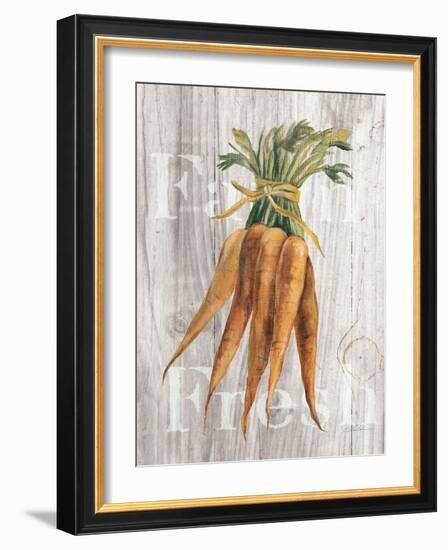 Market Vegetables I on Wood-Silvia Vassileva-Framed Art Print