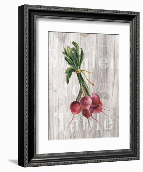 Market Vegetables III on Wood-Silvia Vassileva-Framed Art Print