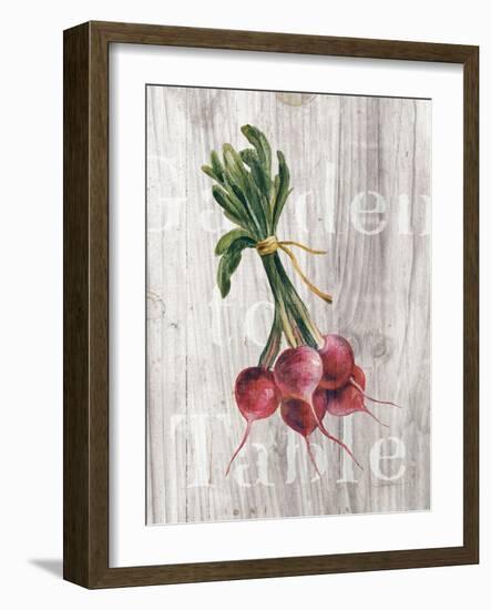 Market Vegetables III on Wood-Silvia Vassileva-Framed Art Print