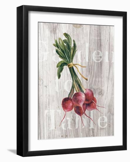 Market Vegetables III on Wood-Silvia Vassileva-Framed Art Print