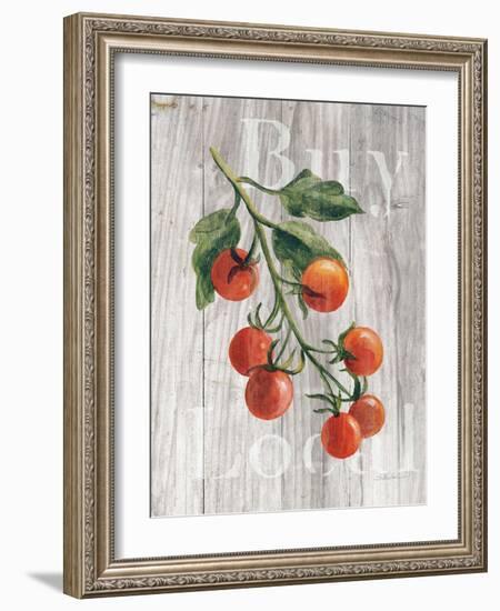 Market Vegetables IV on Wood-Silvia Vassileva-Framed Art Print