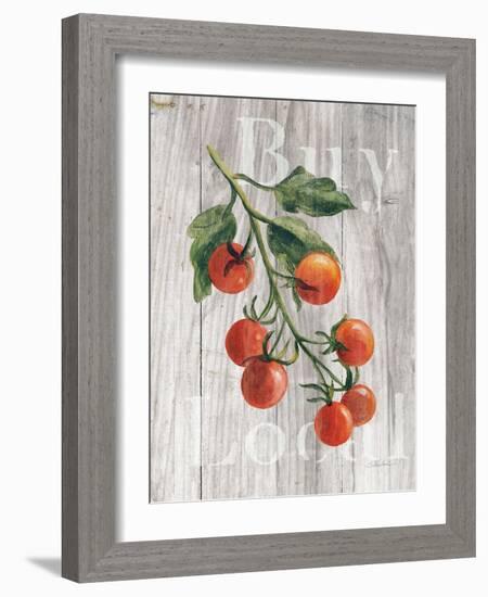 Market Vegetables IV on Wood-Silvia Vassileva-Framed Art Print