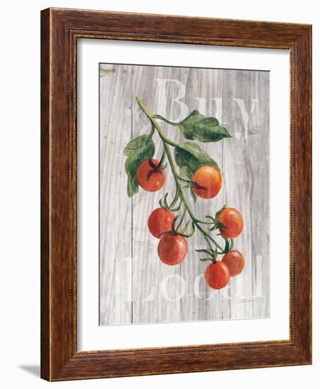 Market Vegetables IV on Wood-Silvia Vassileva-Framed Art Print