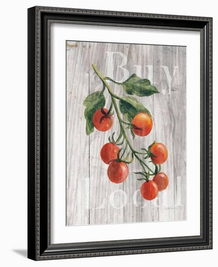 Market Vegetables IV on Wood-Silvia Vassileva-Framed Art Print