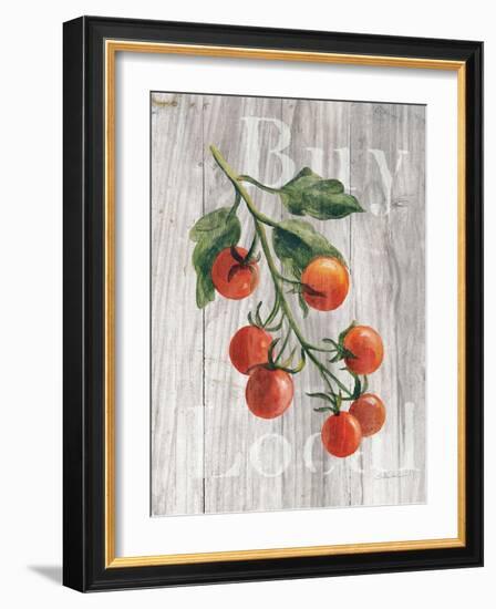 Market Vegetables IV on Wood-Silvia Vassileva-Framed Art Print