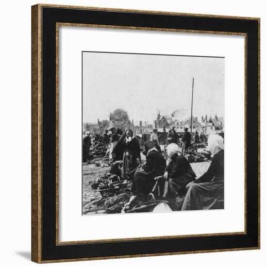 Market Women, Arras, France, World War I, C1914-C1918-Nightingale & Co-Framed Giclee Print