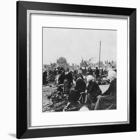 Market Women, Arras, France, World War I, C1914-C1918-Nightingale & Co-Framed Giclee Print